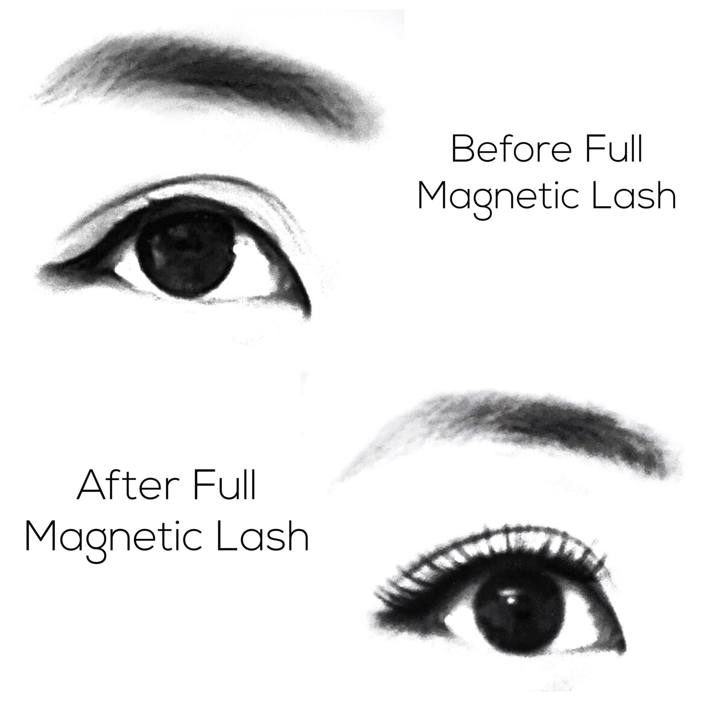 Full Magnetic Lash Two in One Case