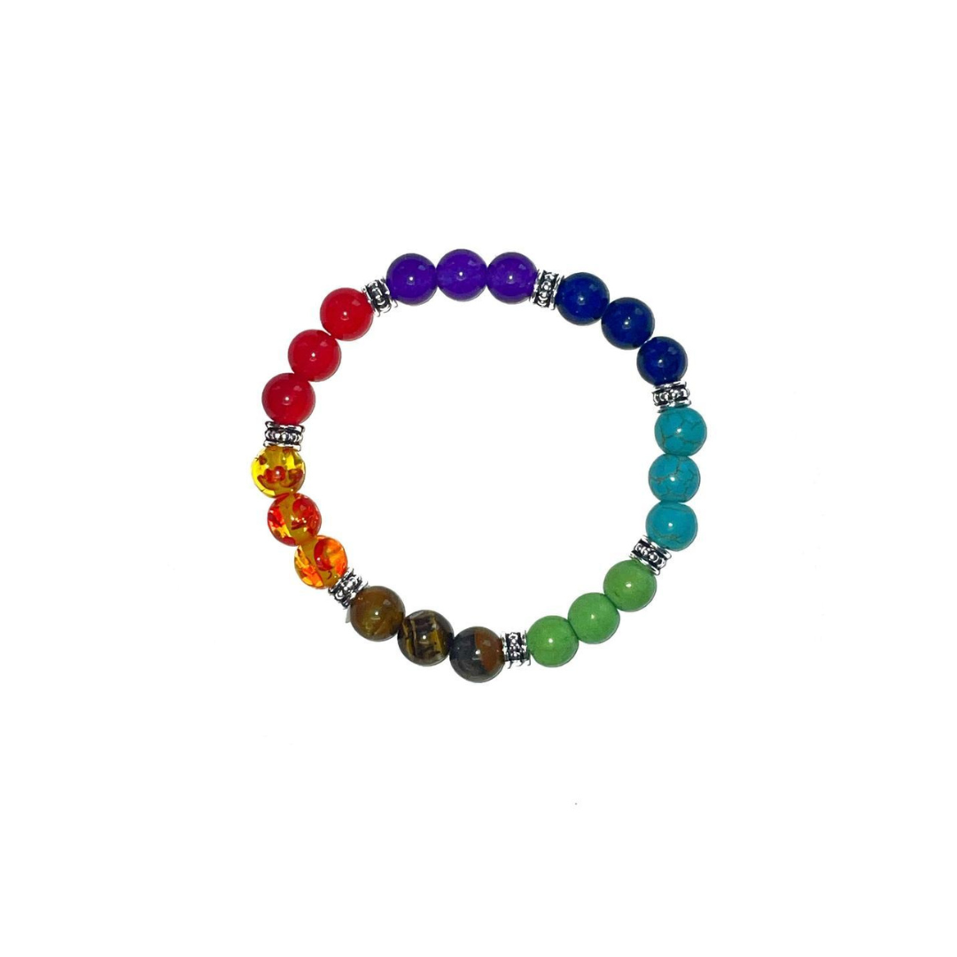 7 Chakra Stone Medium Bracelet