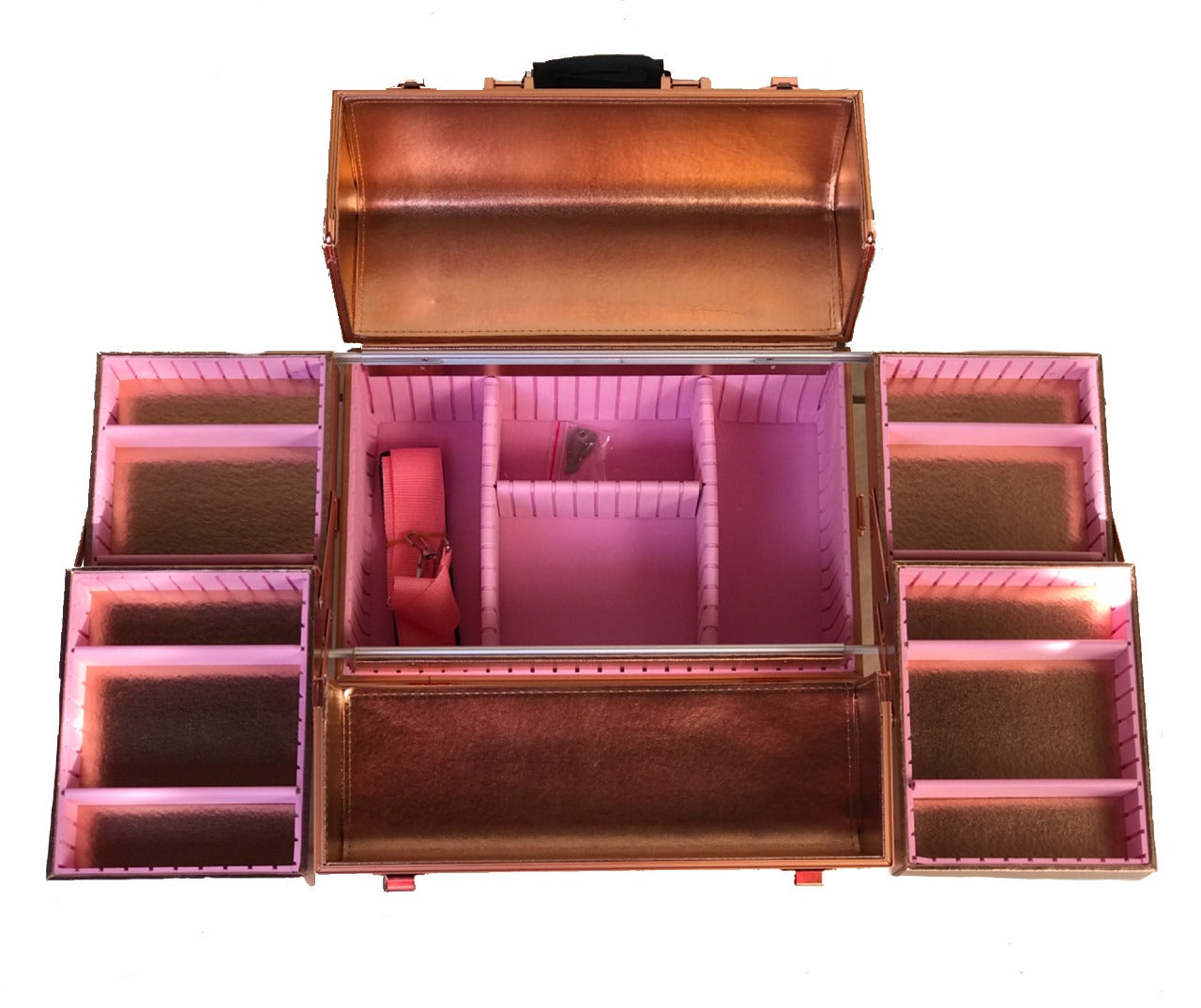 Rose Gold Makeup Case