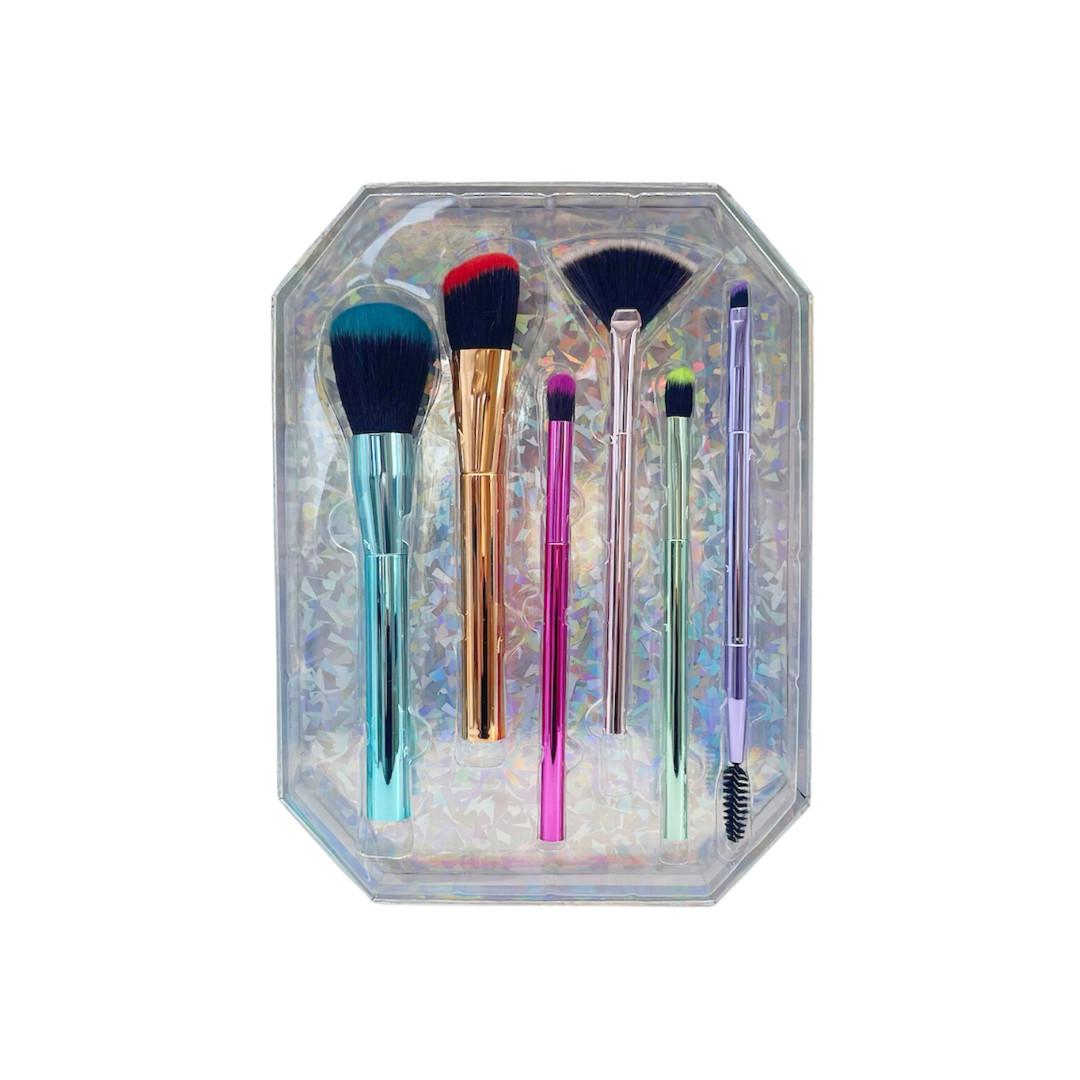 Metallic Makeup Brush Set