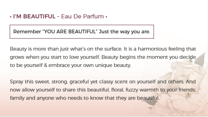 I’m Beautiful Eau De Parfum/ Perfume 55ml